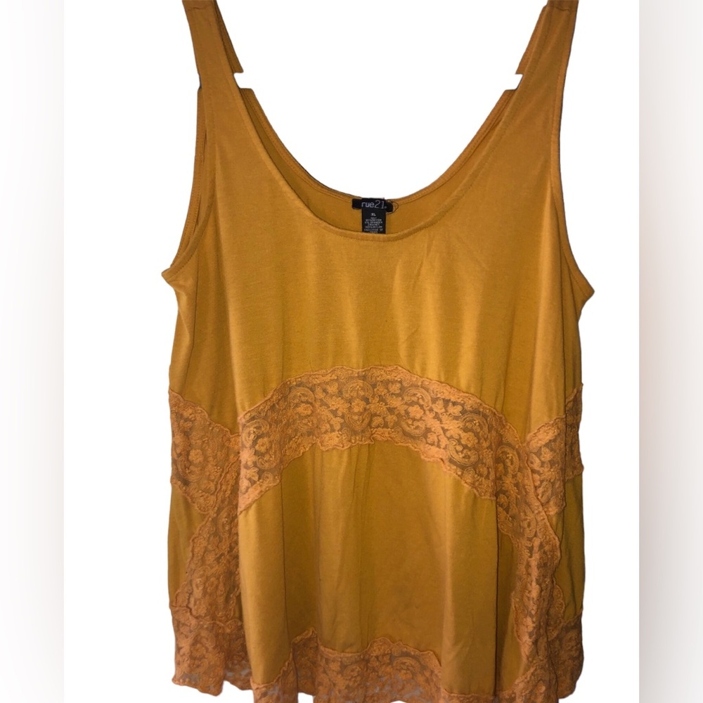 XL Yellow Rue 21 Tank-Top